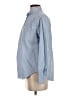 Everlane Chevron-herringbone Blue Long Sleeve Button-Down Shirt Size 4 - photo 5