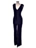 Dress the Population Solid Blue Jumpsuit Size L - photo 2