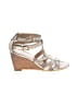 Stuart Weitzman Metallic Gold Wedges Size 9 - photo 1