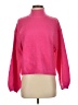 Line & Dot Solid Pink Turtleneck Sweater Size S - photo 1