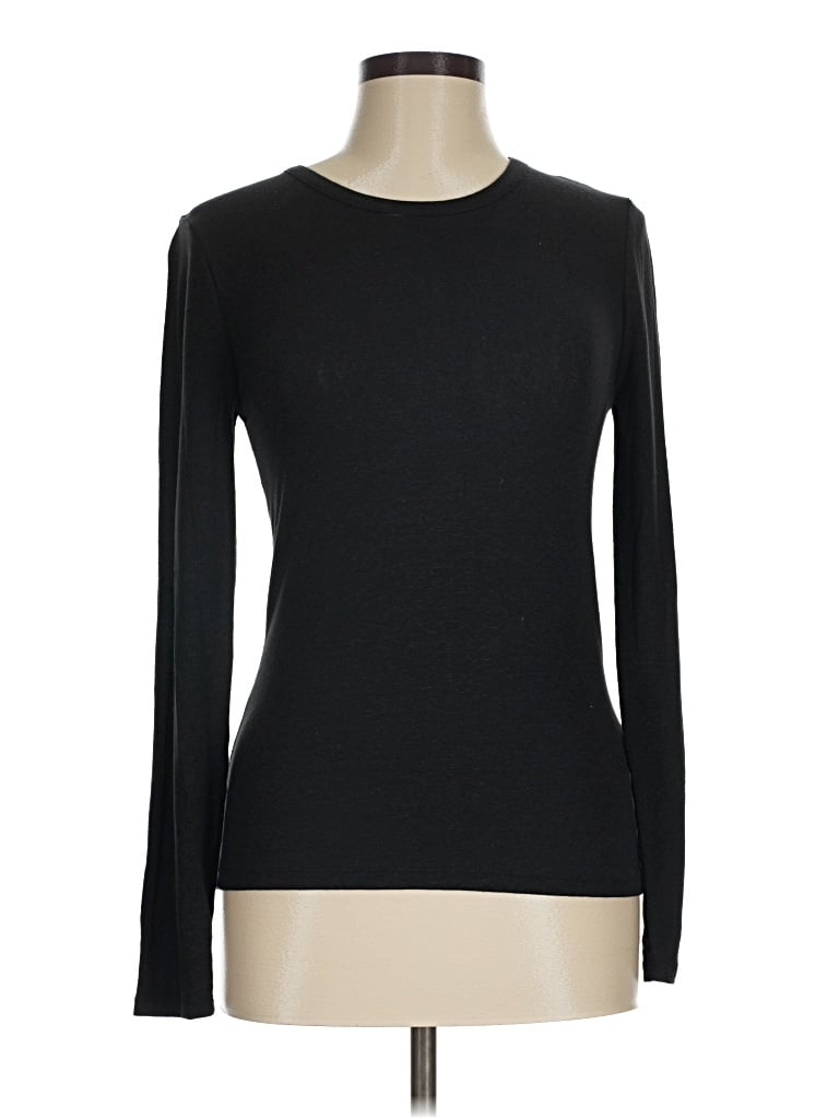 Pre-owned Jcrew Long Sleeve T-shirt In Black