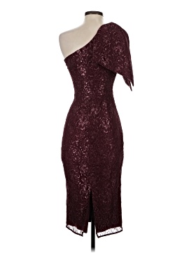 burgundy spaghetti strap prom dress Burgundy Satin Spaghetti Strap V Neck Sweep Train Split Prom Dress main image 0