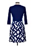 Leota Chevron-herringbone Blue Cocktail Dress Size M - photo 2