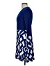 Leota Chevron-herringbone Blue Cocktail Dress Size M - photo 5