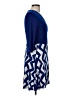 Leota Chevron-herringbone Blue Cocktail Dress Size M - photo 4