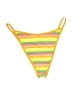 L Space Stripes Yellow Swimsuit Bottoms Size M - photo 2