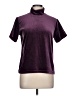 White Stag Purple Burgundy Short Sleeve Turtleneck Size L - photo 1