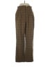 Nanushka Plaid Brown Wool Pants Size S - photo 1