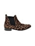 Freda Salvador Animal Print Brown Ankle Boots Size 7 - photo 1