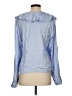 J.Crew 100% Viscose Blue Long Sleeve Blouse Size S - photo 2