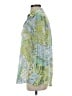 Zara 100% Polyester Paisley Green Long Sleeve Blouse Size S - photo 5