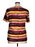 Joan Leslie 100% Polyester Stripes Gold Short Sleeve Top Size 14 - photo 2