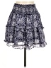 Veronica M. 100% Polyester Paisley Blue Casual Skirt Size M - photo 2