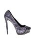 Schutz Silver Black Heels Size 8 - photo 1