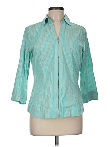 Riders by Lee 3/4 Sleeve Button-Down Shirt (view 1)