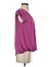 Halogen Purple Short Sleeve Blouse Size XS - photo 4