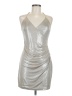 Lulus Metallic Silver Cocktail Dress Size M - photo 1