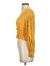 Illa Illa 100% Rayon Yellow Long Sleeve Blouse Size S - photo 5