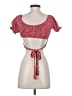 Lyaner 100% Rayon Red Short Sleeve Top Size XS - photo 2