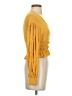 Illa Illa 100% Rayon Yellow Long Sleeve Blouse Size S - photo 4