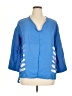 Unbranded Blue 3/4 Sleeve Blouse Size XL - photo 1