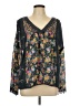 Johnny Was Black Long Sleeve Blouse Size L - photo 1