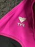 TYR Color Block Black Pink One Piece Swimsuit Size Sm (32) - photo 3
