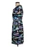 BCBGMAXAZRIA Graphic Multi Color Teal Casual Dress Size S - photo 5