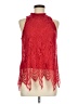 Blue Rain 100% Nylon Red Sleeveless Blouse Size M - photo 1