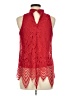 Blue Rain 100% Nylon Red Sleeveless Blouse Size M - photo 2