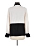 Bar III 100% Polyester Color Block Ivory Long Sleeve Blouse Size M - photo 2