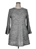 Speechless Chevron-herringbone Silver Casual Dress Size XL - photo 1
