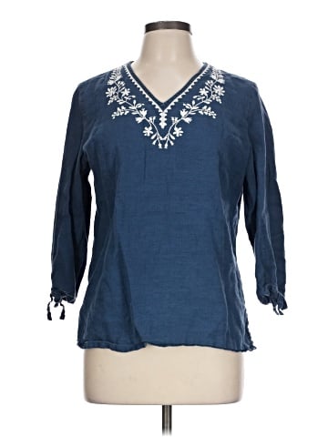 JM Collection 3/4 Sleeve T-Shirt (view 1)