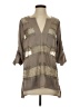 BCBGMAXAZRIA 100% Polyester Gray 3/4 Sleeve Blouse Size S - photo 1