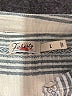 Faherty 100% Cotton Stripes Ivory Short Sleeve Blouse Size L - photo 7