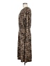 Ann Taylor LOFT Animal Print Brown Casual Dress Size 6 - photo 5