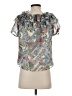 Drew 100% Polyester Green Short Sleeve Blouse Size XS - photo 2