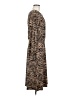 Ann Taylor LOFT Animal Print Brown Casual Dress Size 6 - photo 4