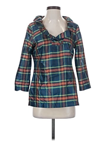 Devon Baer 3/4 Sleeve Silk Top (view 1)