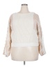 By Anthropologie Floral Ivory Pullover Sweater Size 2X - photo 1