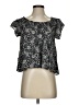 Talula 100% Rayon Black Short Sleeve Blouse Size S - photo 1