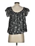 Talula 100% Rayon Black Short Sleeve Blouse Size S - photo 2