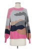 Nic + Zoe Color Block Pink Pullover Sweater Size S - photo 1