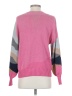 Nic + Zoe Color Block Pink Pullover Sweater Size S - photo 2