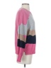 Nic + Zoe Color Block Pink Pullover Sweater Size S - photo 4