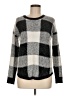 Hippie Rose 100% Acrylic Checkered-gingham Gray Pullover Sweater Size M - photo 1