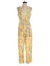 LOFT Beach Paisley Yellow Jumpsuit Size S - photo 1