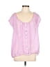 Velvet 100% Silk Pink Blouse Size L - photo 1