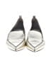 Nicholas Kirkwood 100% Leather Metallic Silver Gold Flats Size EU 37 1/2 - photo 2