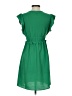 Monteau 100% Polyester Solid Green Casual Dress Size XS - photo 2